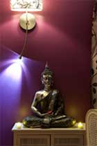 Buddha at the relaxing Salon in the ABode Chester